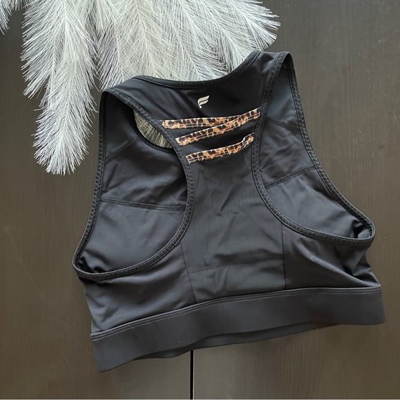 Trinity High Impact Sports Bra Black/Wavy Cheetah - Picture 5 of 6